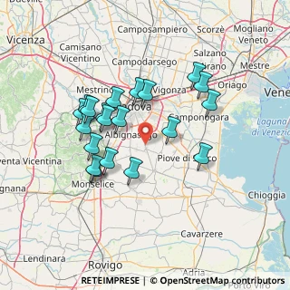 Mappa Via Cavour, 35020 Casalserugo PD, Italia (12.8535)