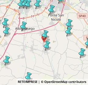 Mappa Via Cavour, 35020 Casalserugo PD, Italia (6.159)