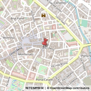 Mappa Corso Libertà,  194, 13100 Vercelli, Vercelli (Piemonte)