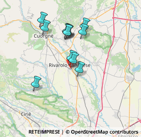 Mappa Via Martiri della Libertà, 10086 Rivarolo Canavese TO, Italia (6.19833)
