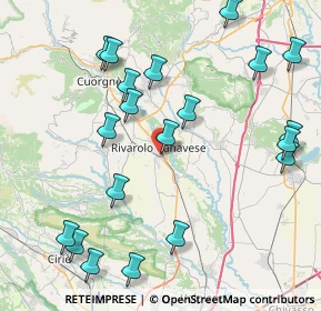 Mappa Via Martiri della Libertà, 10086 Rivarolo Canavese TO, Italia (9.6505)