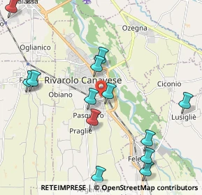 Mappa Via Martiri della Libertà, 10086 Rivarolo Canavese TO, Italia (2.676)