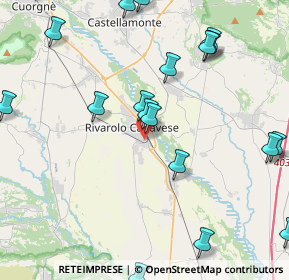 Mappa Via Martiri della Libertà, 10086 Rivarolo Canavese TO, Italia (5.5475)