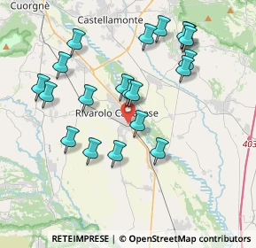 Mappa Via Martiri della Libertà, 10086 Rivarolo Canavese TO, Italia (3.8325)