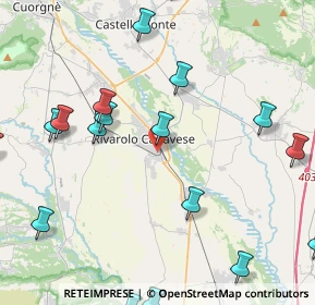 Mappa Via Martiri della Libertà, 10086 Rivarolo Canavese TO, Italia (5.9735)