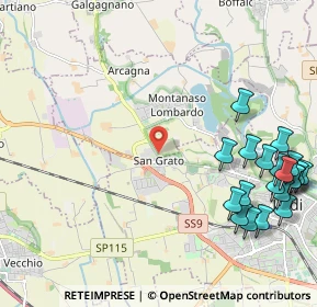 Mappa Strada Provinciale, 26836 Lodi LO, Italia (2.8775)
