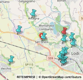 Mappa Strada Provinciale, 26836 Lodi LO, Italia (2.46643)