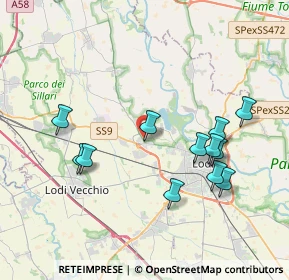 Mappa Strada Provinciale, 26836 Lodi LO, Italia (3.83583)