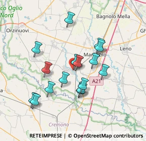 Mappa Parco Nocivelli, 25028 Verolanuova BS, Italia (6.30813)