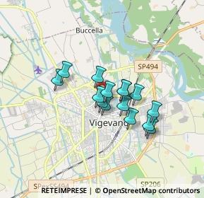Mappa Via degli Orti, 27029 Vigevano PV, Italia (1.166)