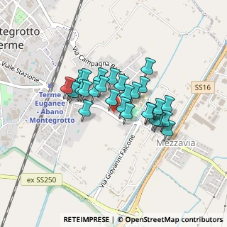 Mappa Via Mezzavia, 35036 Montegrotto Terme PD, Italia (0.31071)