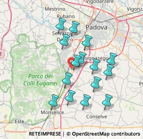 Mappa Via Mezzavia, 35036 Montegrotto Terme PD, Italia (6.49667)