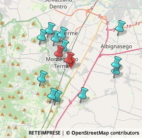 Mappa Via Mezzavia, 35036 Montegrotto Terme PD, Italia (3.65929)