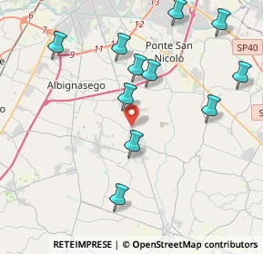 Mappa Via Salvo D'Acquisto, 35020 Casalserugo PD, Italia (4.36)