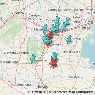 Mappa Via San Francesco, 35020 Due Carrare PD (11.42875)