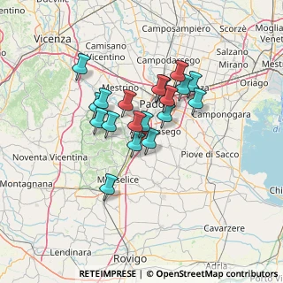 Mappa Via San Francesco, 35020 Due Carrare PD (10.22789)