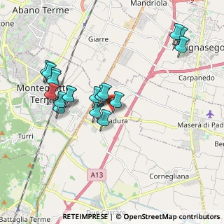 Mappa Via San Francesco, 35020 Due Carrare PD (1.86211)