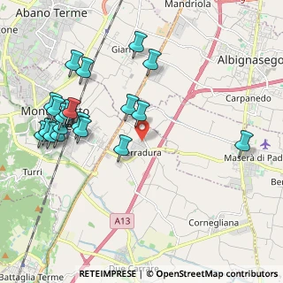 Mappa Via San Francesco, 35020 Due Carrare PD (2.3095)