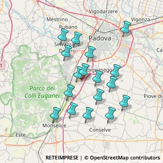 Mappa Via San Francesco, 35020 Due Carrare PD (6.83824)