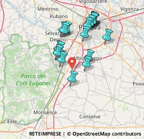 Mappa Via San Francesco, 35020 Due Carrare PD (6.6535)