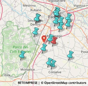 Mappa Via San Francesco, 35020 Due Carrare PD (7.61222)