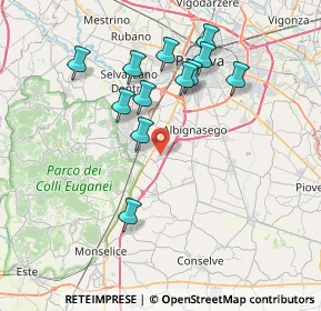 Mappa Via San Francesco, 35020 Due Carrare PD (7.20583)