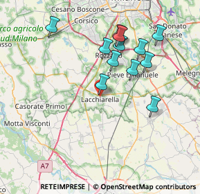 Mappa Via Trento, 20084 Lacchiarella MI, Italia (7.18667)