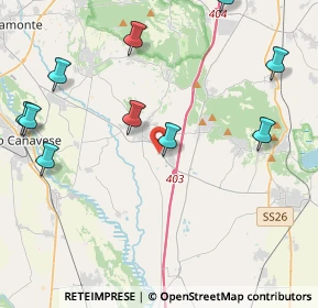 Mappa Strada caluso cigliano, 10090 San giusto Canavese TO, Italia (5.53727)