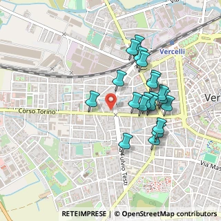 Mappa Via Cervino, 13100 Vercelli VC, Italia (0.416)