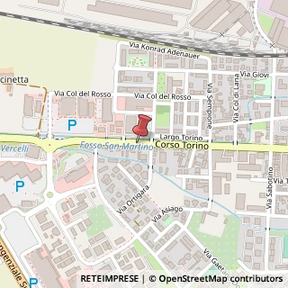 Mappa Corso Torino,  97, 13100 Vercelli, Vercelli (Piemonte)