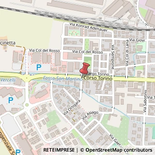 Mappa Strada Torino, 81, 13100 Vercelli, Vercelli (Piemonte)