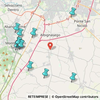 Mappa Via S. Benedetto, 35020 Maserà di Padova PD, Italia (5.64)