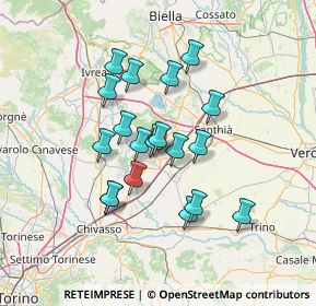 Mappa SS 593, 13040 Borgo D'ale VC (11.43368)