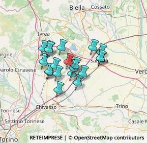 Mappa SS 593, 13040 Borgo D'ale VC (9.215)