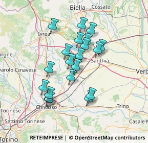 Mappa SS 593, 13040 Borgo D'ale VC (11.7855)