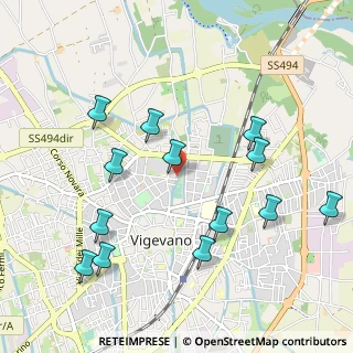 Mappa Via Cesare Seregni, 27029 Vigevano PV, Italia (1.09923)