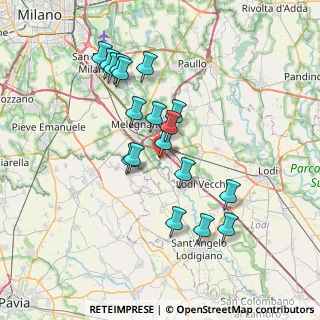 Mappa Via Giacomo Matteotti, 20070 San Zenone al Lambro MI, Italia (6.76167)