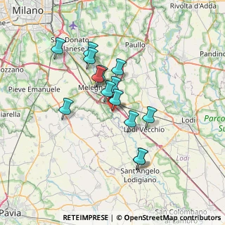 Mappa Via Giacomo Matteotti, 20070 San Zenone al Lambro MI, Italia (5.89214)