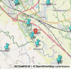 Mappa Via Giacomo Matteotti, 20070 San Zenone al Lambro MI, Italia (3.40929)