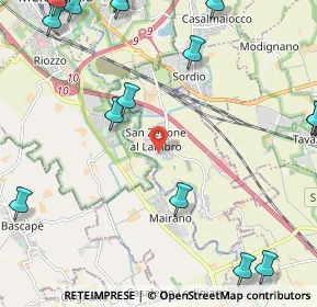 Mappa Via Giacomo Matteotti, 20070 San Zenone al Lambro MI, Italia (3.47)
