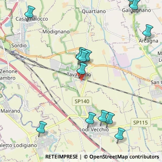 Mappa Via Bagnolo, 26838 Tavazzano con Villavesco LO, Italia (2.61071)