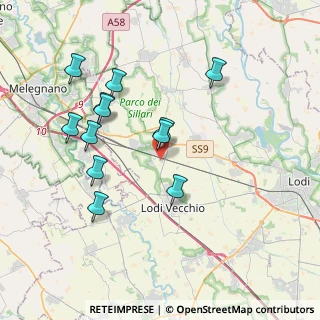 Mappa Via Bagnolo, 26838 Tavazzano con Villavesco LO, Italia (3.69667)