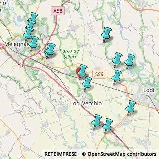Mappa Via Bagnolo, 26838 Tavazzano con Villavesco LO, Italia (4.95188)