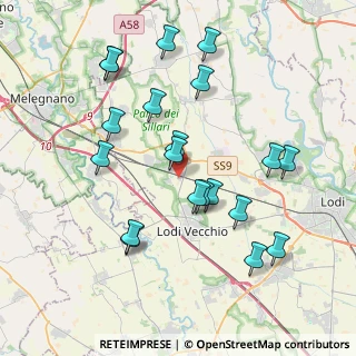 Mappa Via Bagnolo, 26838 Tavazzano con Villavesco LO, Italia (3.9505)