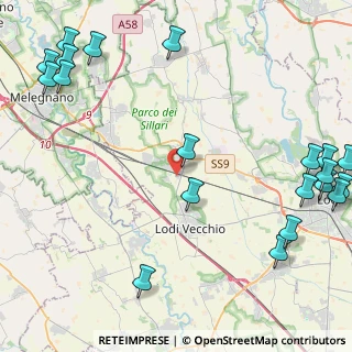 Mappa Via Bagnolo, 26838 Tavazzano con Villavesco LO, Italia (6.4895)