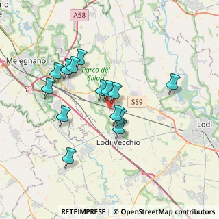 Mappa Via Bagnolo, 26838 Tavazzano con Villavesco LO, Italia (3.19143)