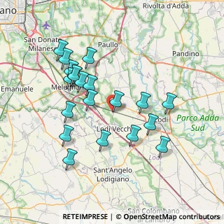 Mappa Via Bagnolo, 26838 Tavazzano con Villavesco LO, Italia (7.2045)