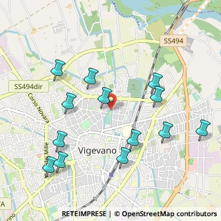 Mappa Via Giuseppe Verdi, 27029 Vigevano PV, Italia (1.10846)