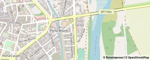 Mappa Vercelli