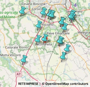 Mappa Lacchiarella, 20084 Lacchiarella MI, Italia (7.92105)